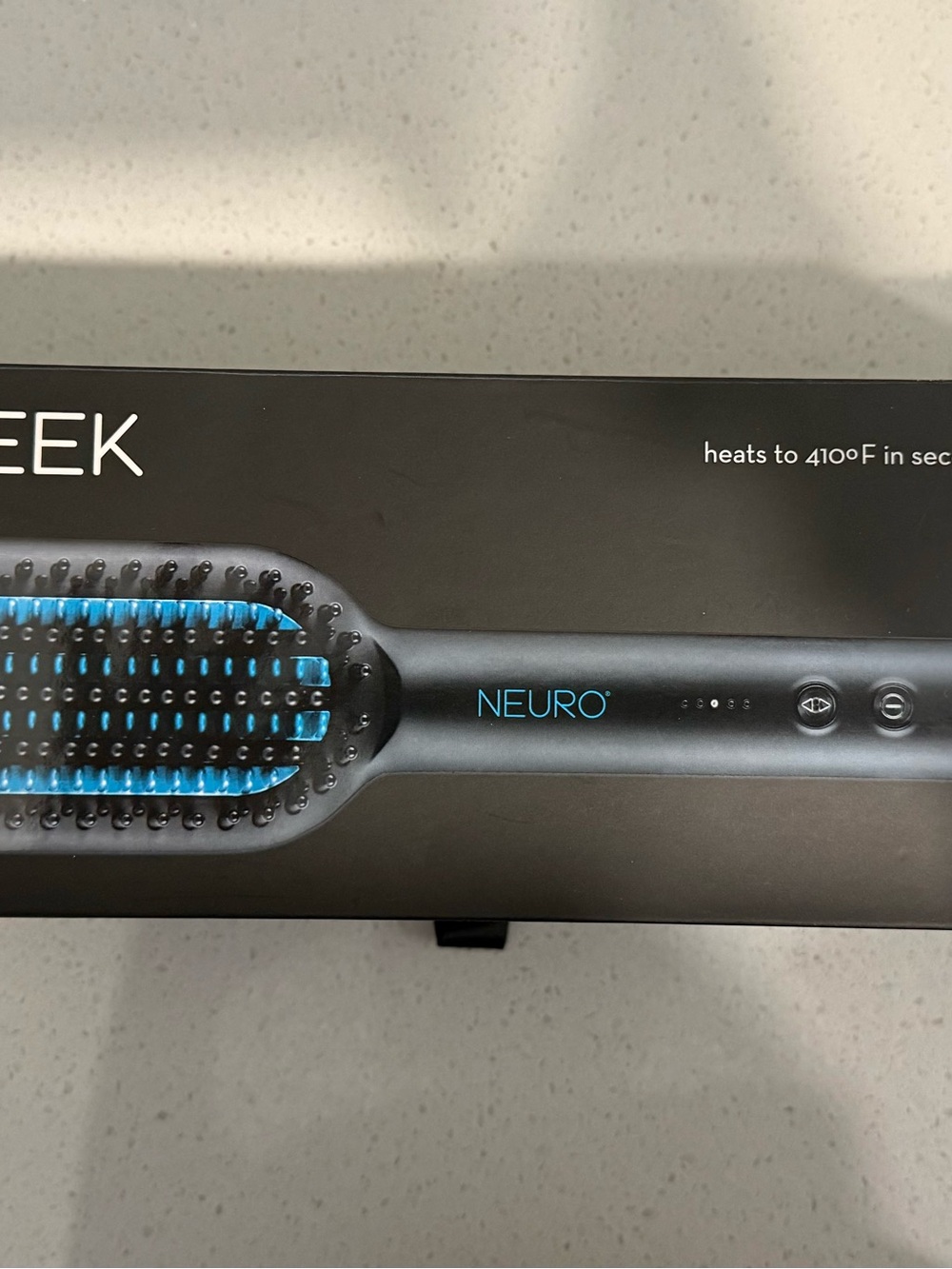 Paul Mitchell Neuro Heated Straightening Brush - Black with Blue Accents (NEW)